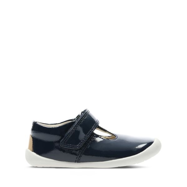 Clarks Girls Roamer Go Toddler Casual Shoes Navy | USA-3045678